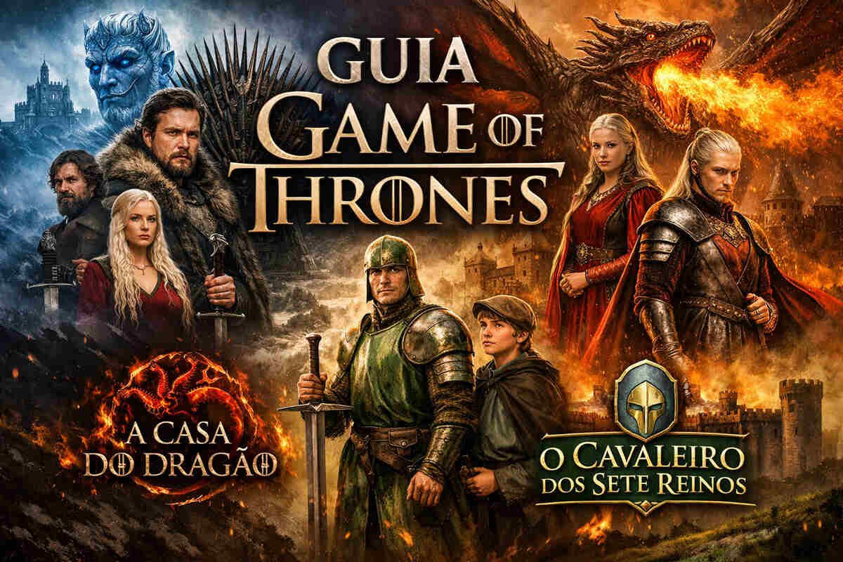 Qual a ordem para assistir Game of Thrones e House of the Dragon? Guia Completo 2026