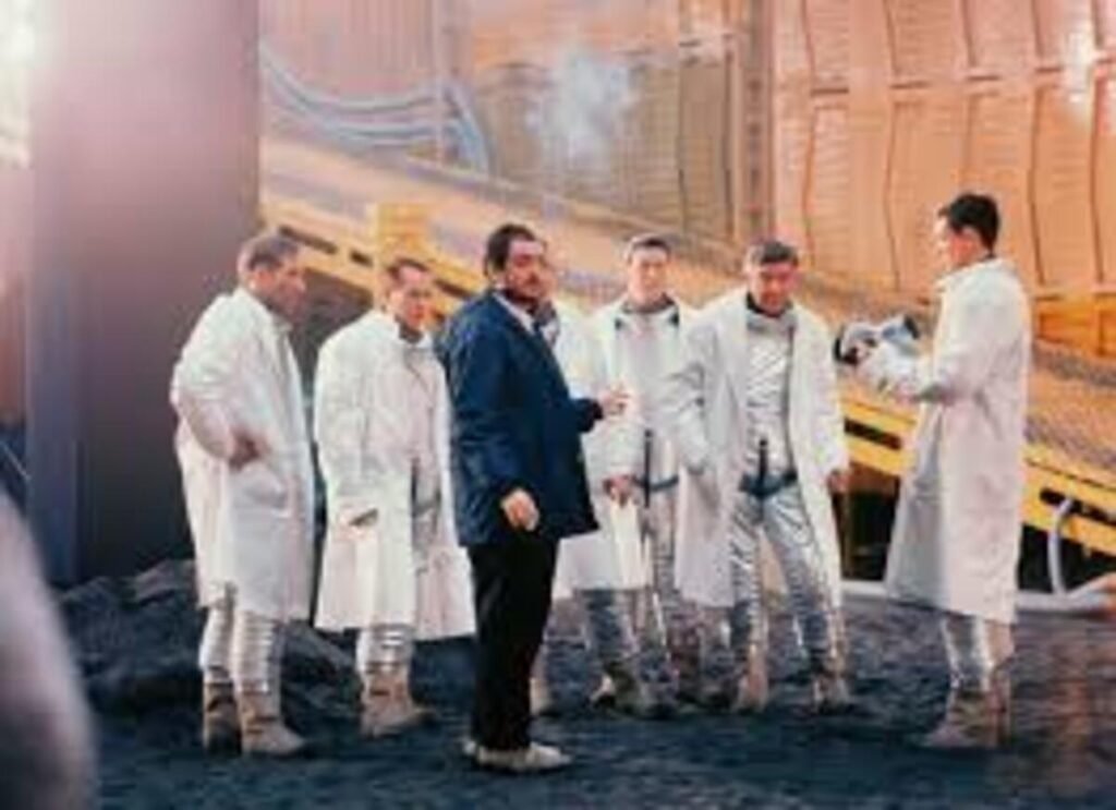 Imagem dos bastidores de 2001: Uma Odisseia no Espaço