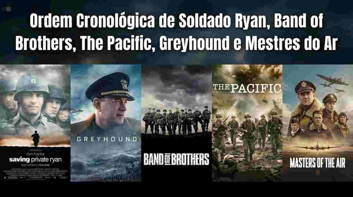 Guia Spielberg & Tom Hanks: A Ordem Cronológica de Soldado Ryan, Band of Brothers, The Pacific, Greyhound e Mestres do Ar